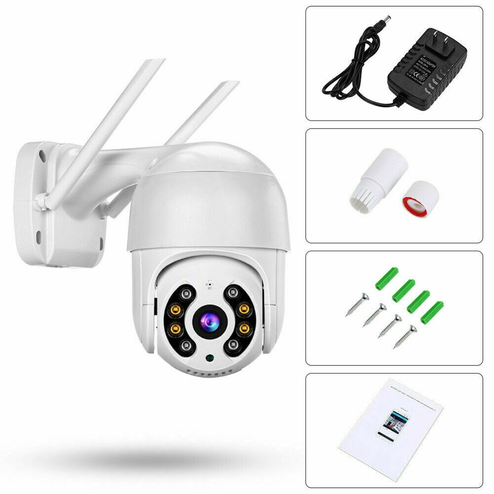 Camera Supraveghere WiFi Night Vision 50 Mt Senzor Miscare 1080P HD 3.6mm Lens Pan Tilt H.265 Waterproof IP66 Vertical 90°