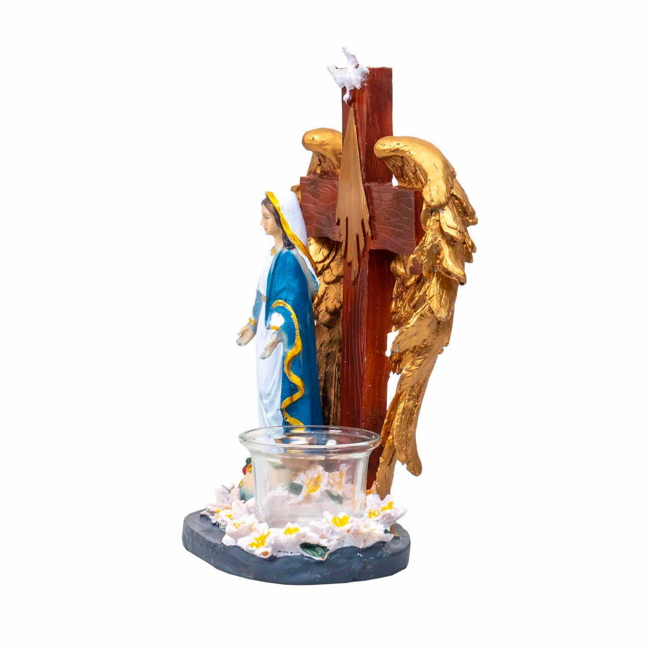 Candela din rasina cu Maica Domnului, inaltime 22 cm