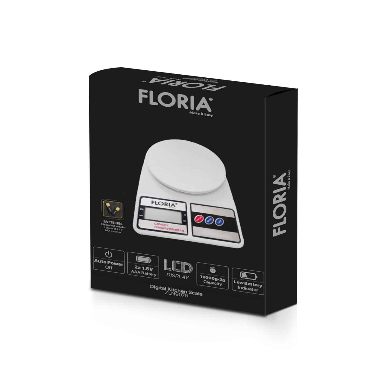 Cantar de bucatarie digital, capacitate 10kg, culoare alba