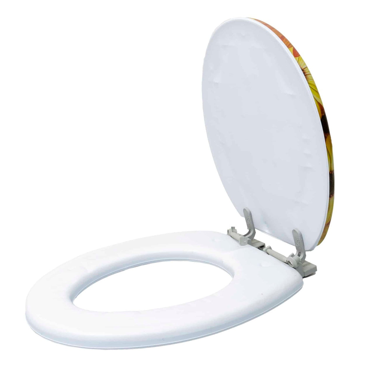 Capac WC alb cu burete, latime 340 mm, sistem inchidere standard