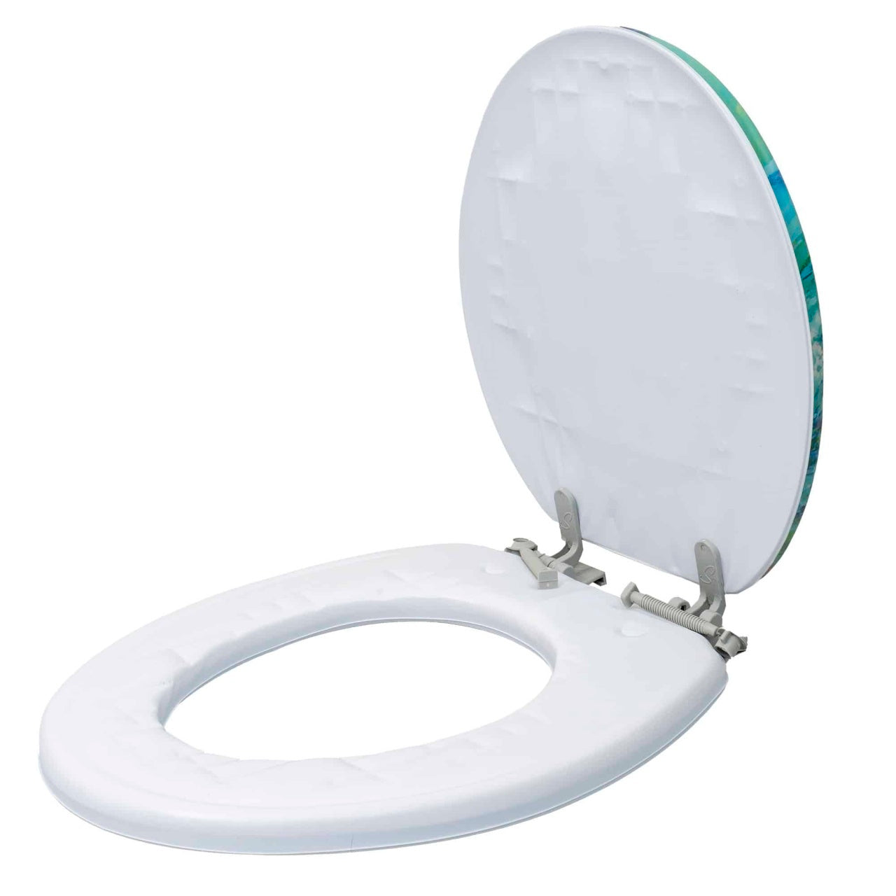 Capac WC alb cu burete, latime 340 mm, sistem inchidere standard