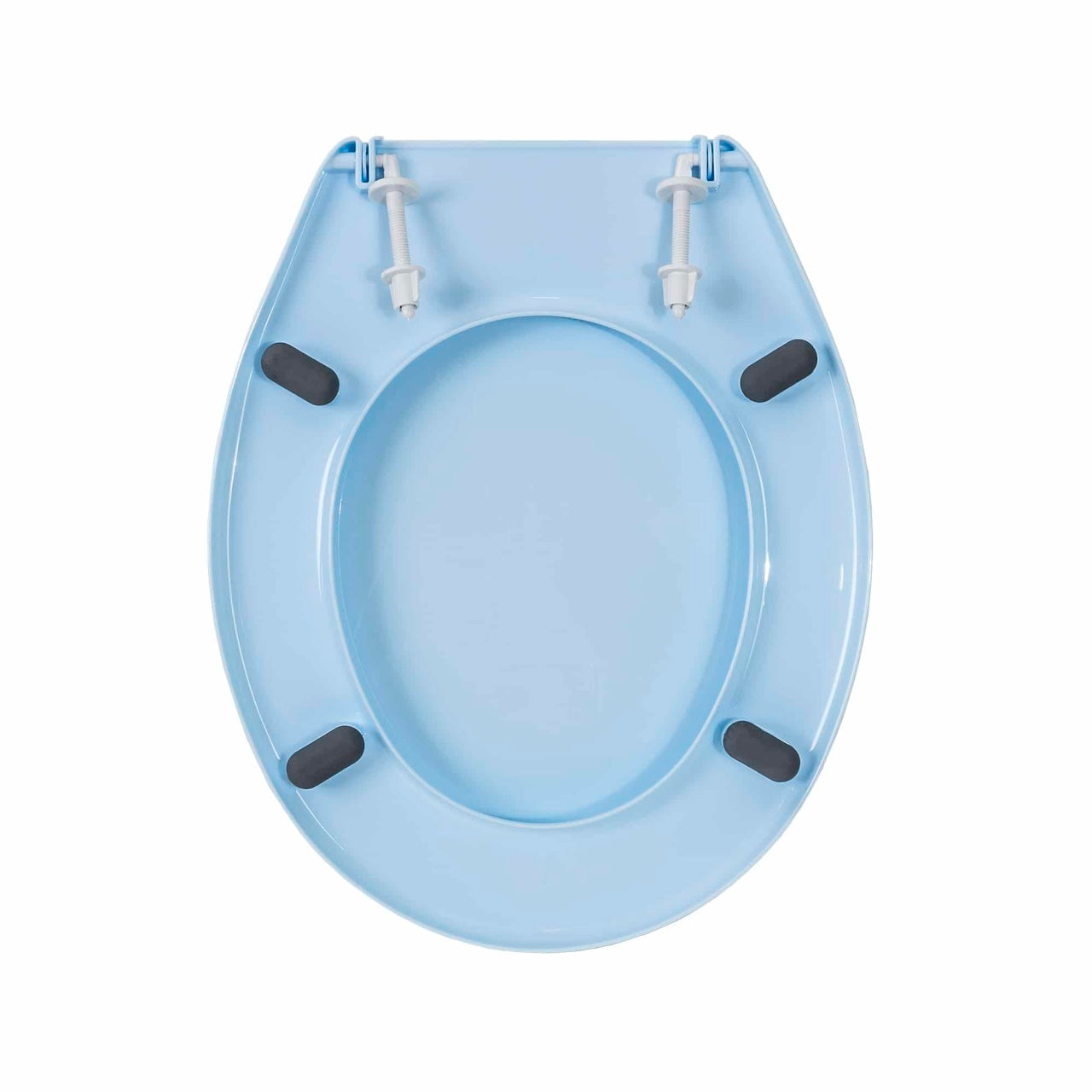 Capac WC universal din plastic, bleu, 45x36.5 cm