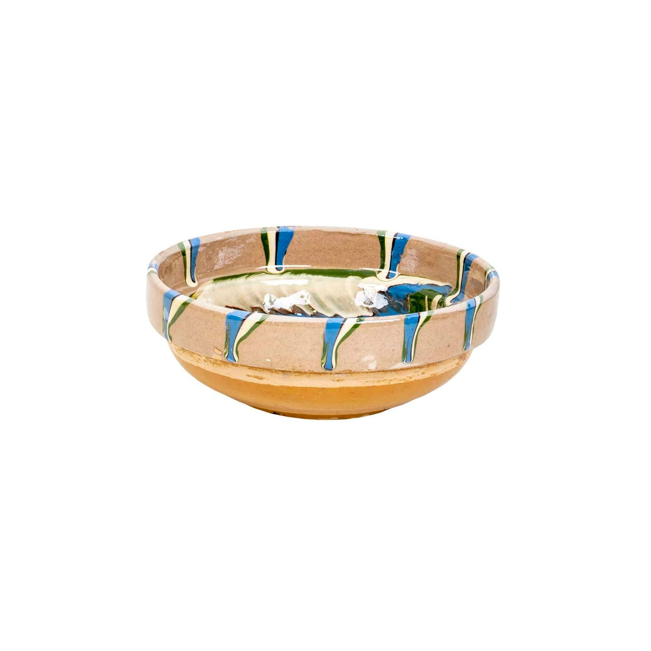 Castron rotund din ceramica, diametru 16cm, realizat manual