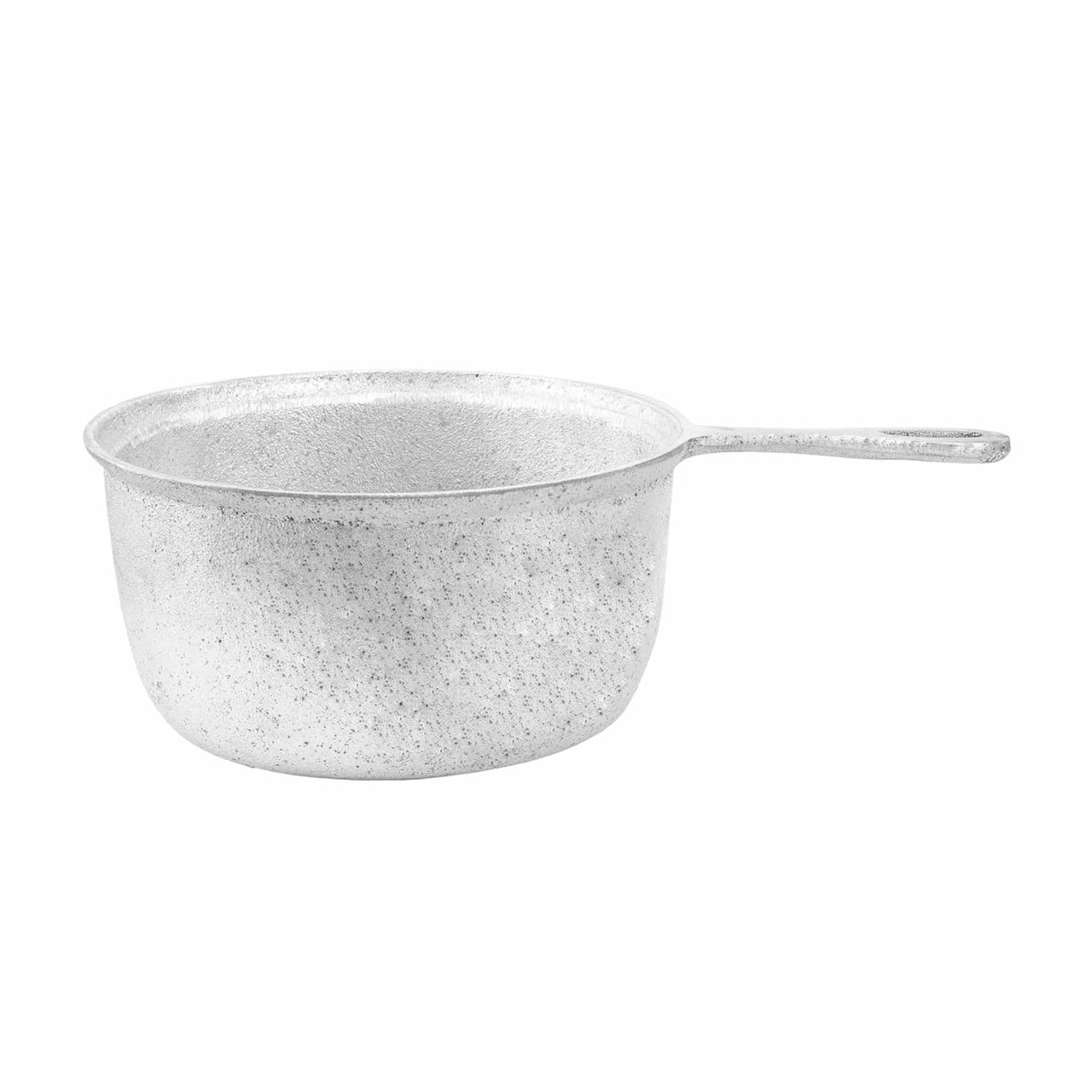 Ceaun cu coada din aluminiu alimentar, capacitate 2.5L, fund drept
