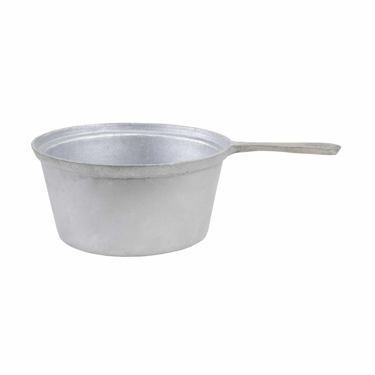 Ceaun cu coada din aluminiu alimentar, capacitate 3L, fund drept