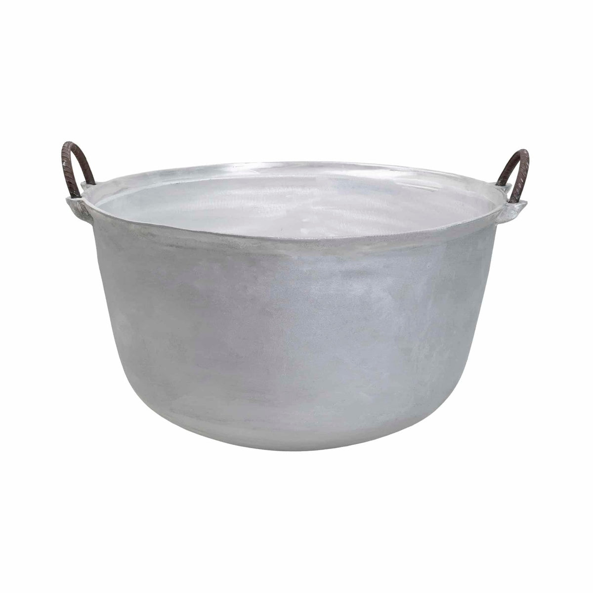 Ceaun tuci aluminiu alimentar 35L cu fund rotund si manere