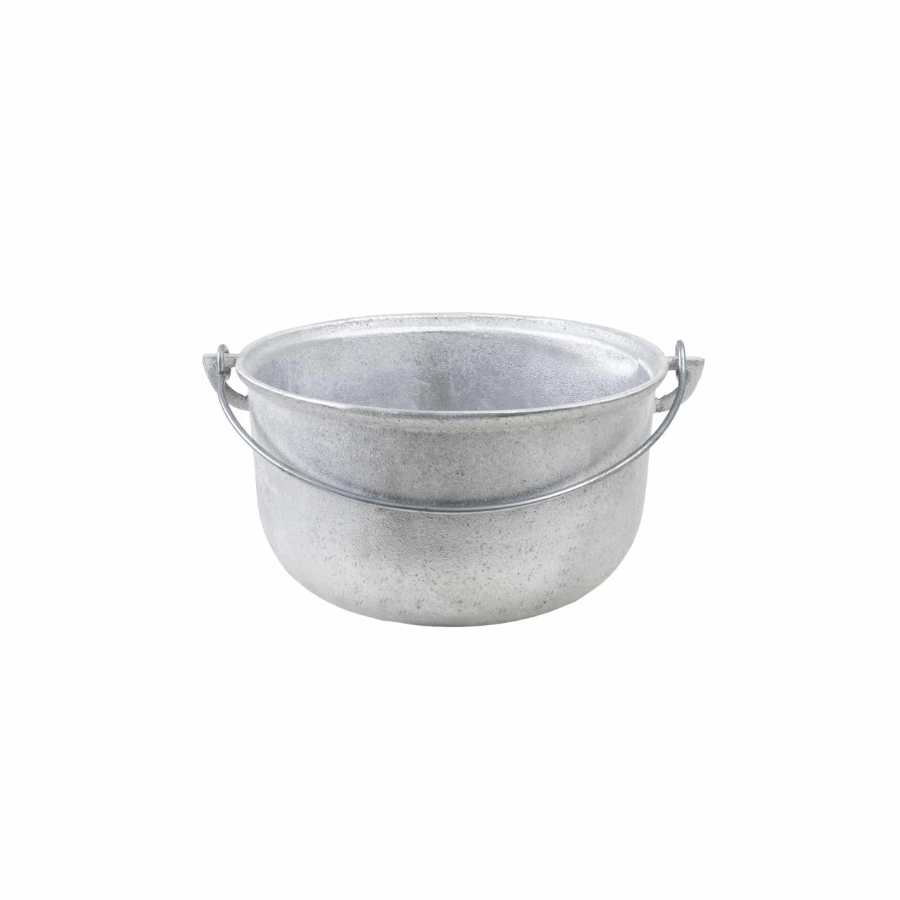 Ceaun tuci aluminiu alimentar 4.3L cu fund rotund, gri