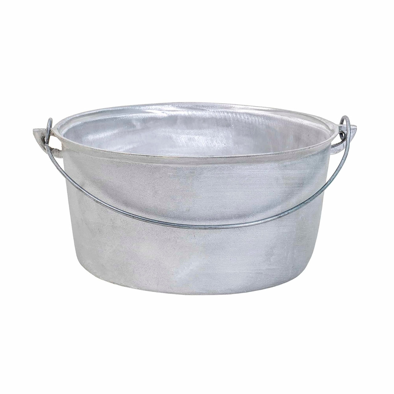 Ceaun tuci aluminiu alimentar 45L cu fund drept
