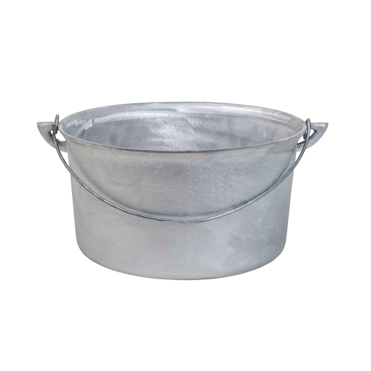 Ceaun tuci aluminiu alimentar, capacitate 10L, fund drept