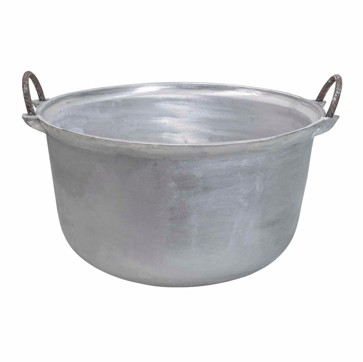Ceaun tuci aluminiu alimentar, capacitate 40L, fund rotund cu manere