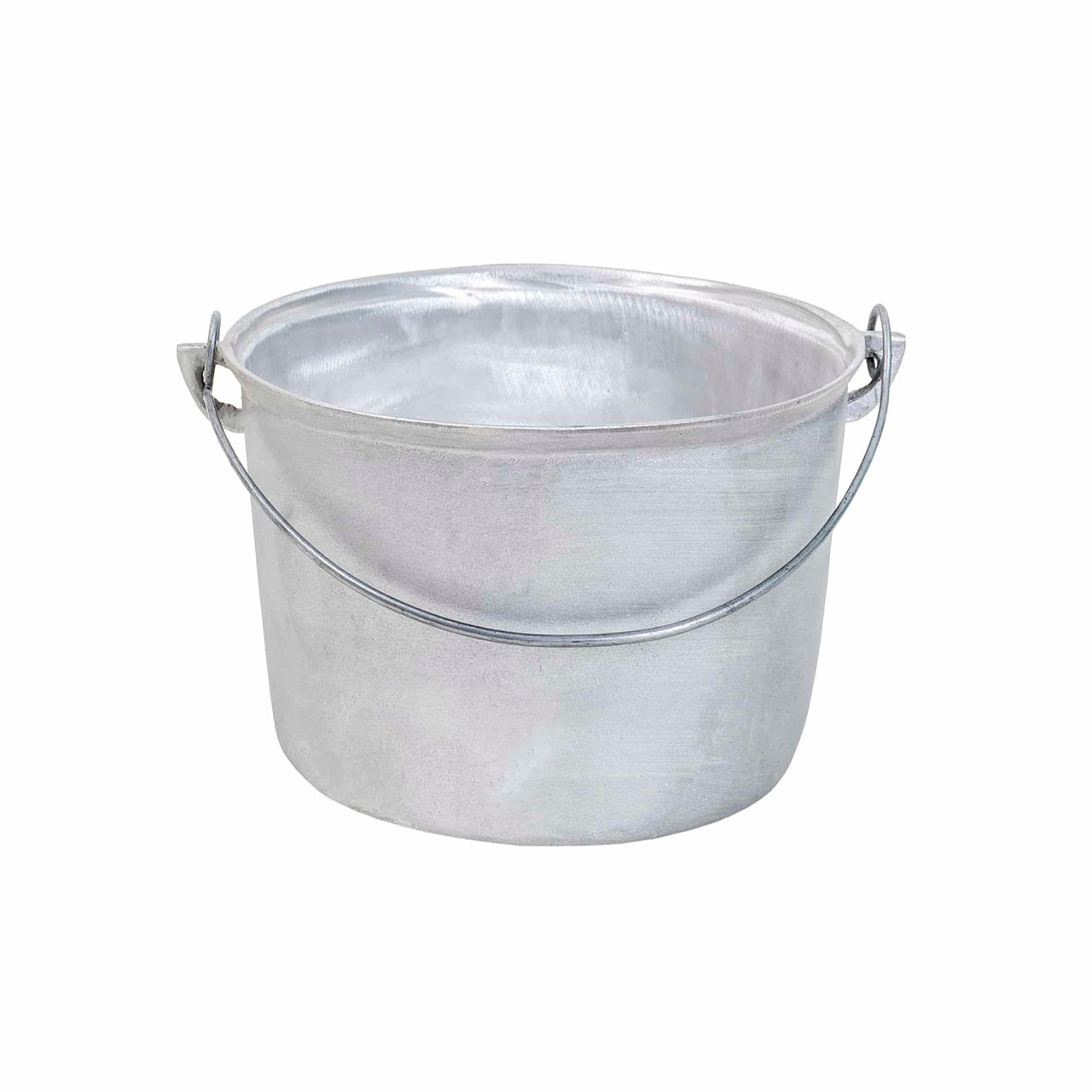 Ceaun tuci aluminiu alimentar cu capacitate 5L si fund drept inalt