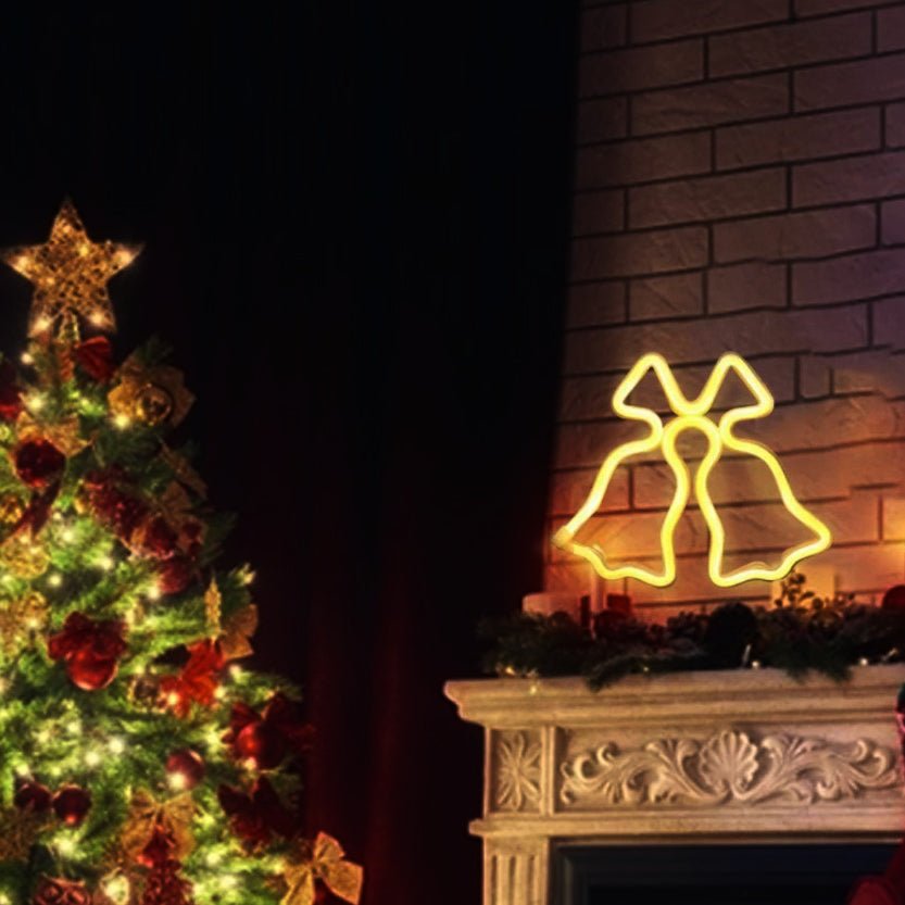 Ornament luminos cu contur decorativ, clopoței – imagine 4