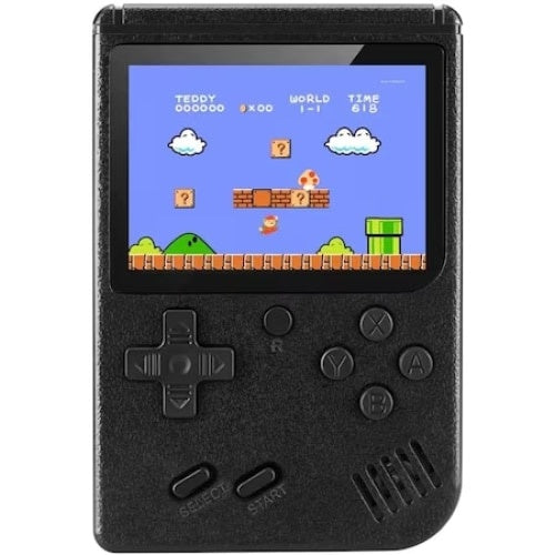 Consola Game Box, Micro-USB, Multiplayer, portabila, cu 400 de jocuri, retro, negru