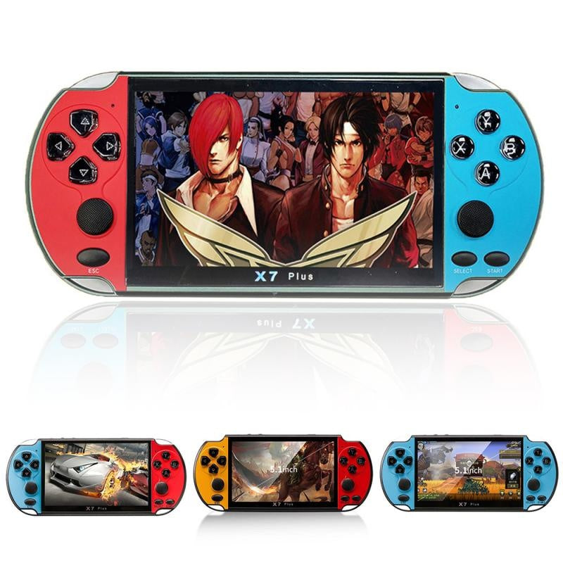 Consola GamePlayer FOXMAG24® X7 Plus, 8 GB, 1000 de jocuri instalate, Negru