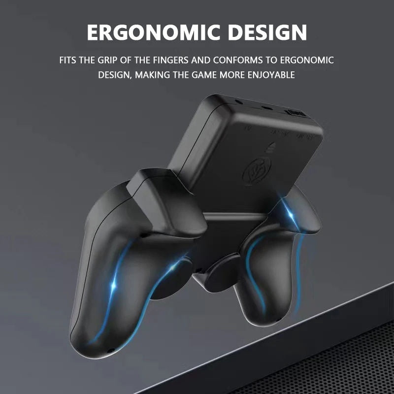Controller GamePad cu ecran digital, 520 de jocuri incluse, portabil, conectare la televizor, baterie de lunga durata, reincarcabila USB, negru