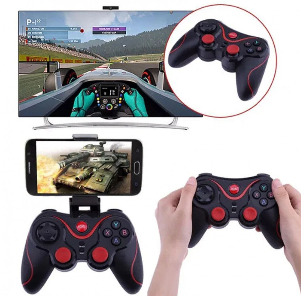 Controller Wireless X7-V8 FOXMAG24, cu suport pentru telefon