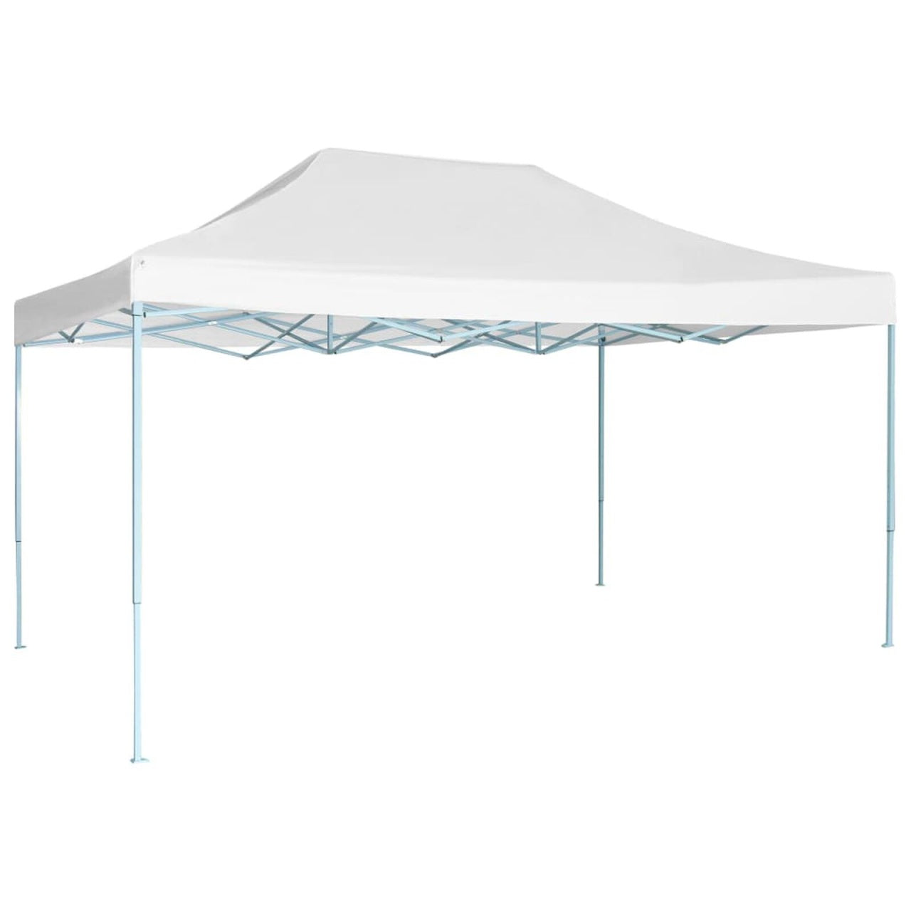 Cort pavilion metalic gradina impermeabil 3x4.5 m alb, picioare telescopice