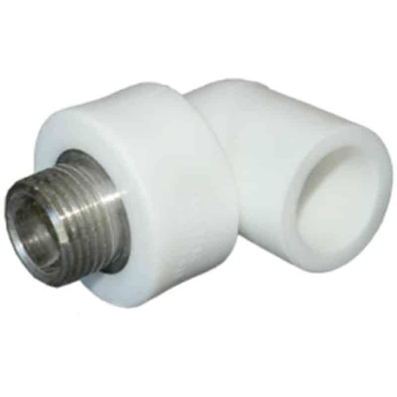 Cot PPR cu filet exterior 20mm 1/2 inch pentru instalatii sanitare si incalzire