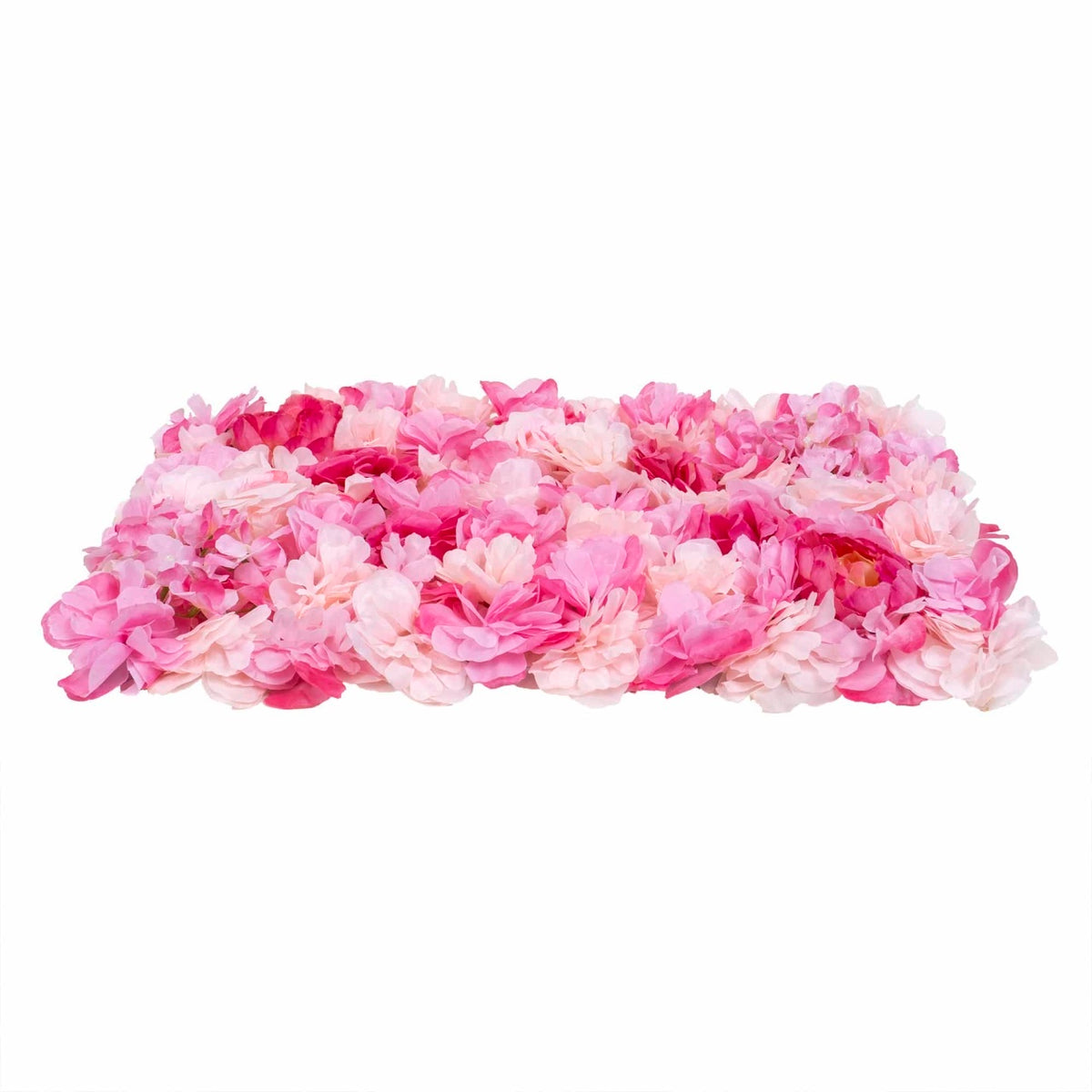 Covor artificial din flori 40x60cm, culoare roz pentru interior si exterior