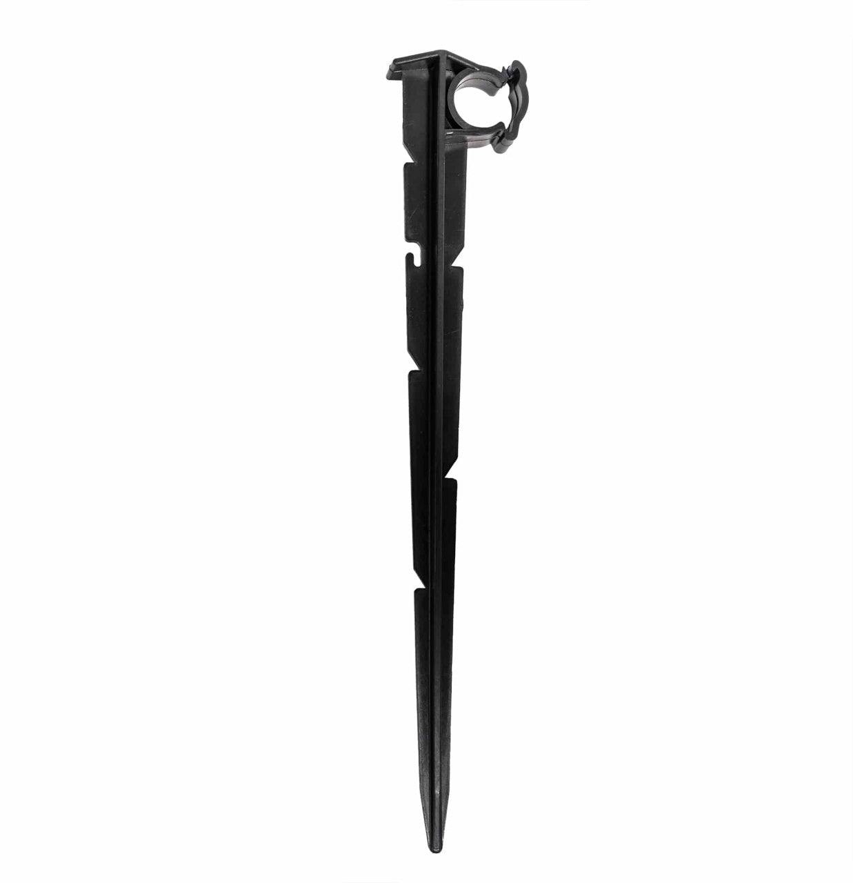Cui plastic pentru fixarea furtunului de irigare, latime 5 cm, inaltime 25 cm