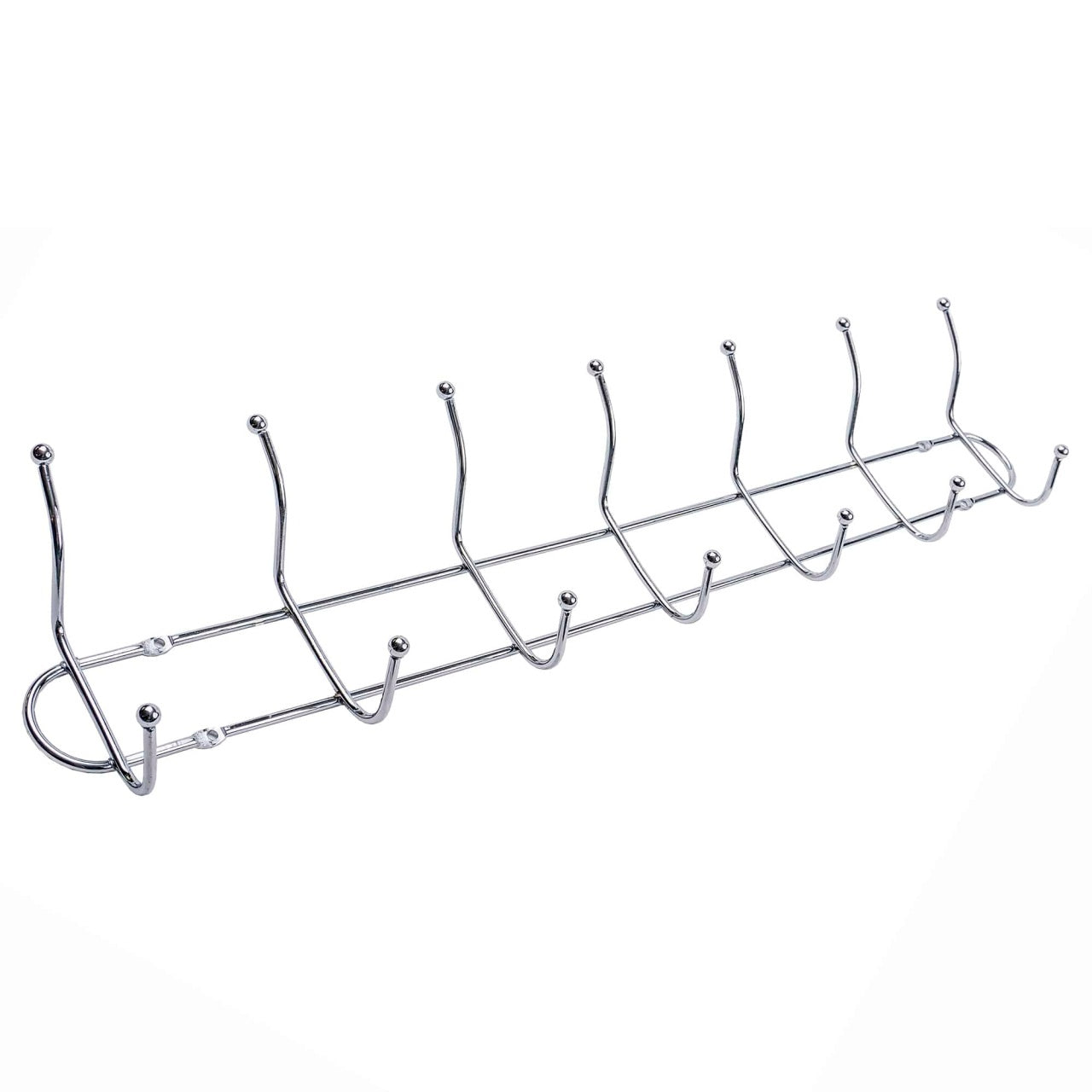 Cuier inox cu 7 agatatori, design modern, usor de montat