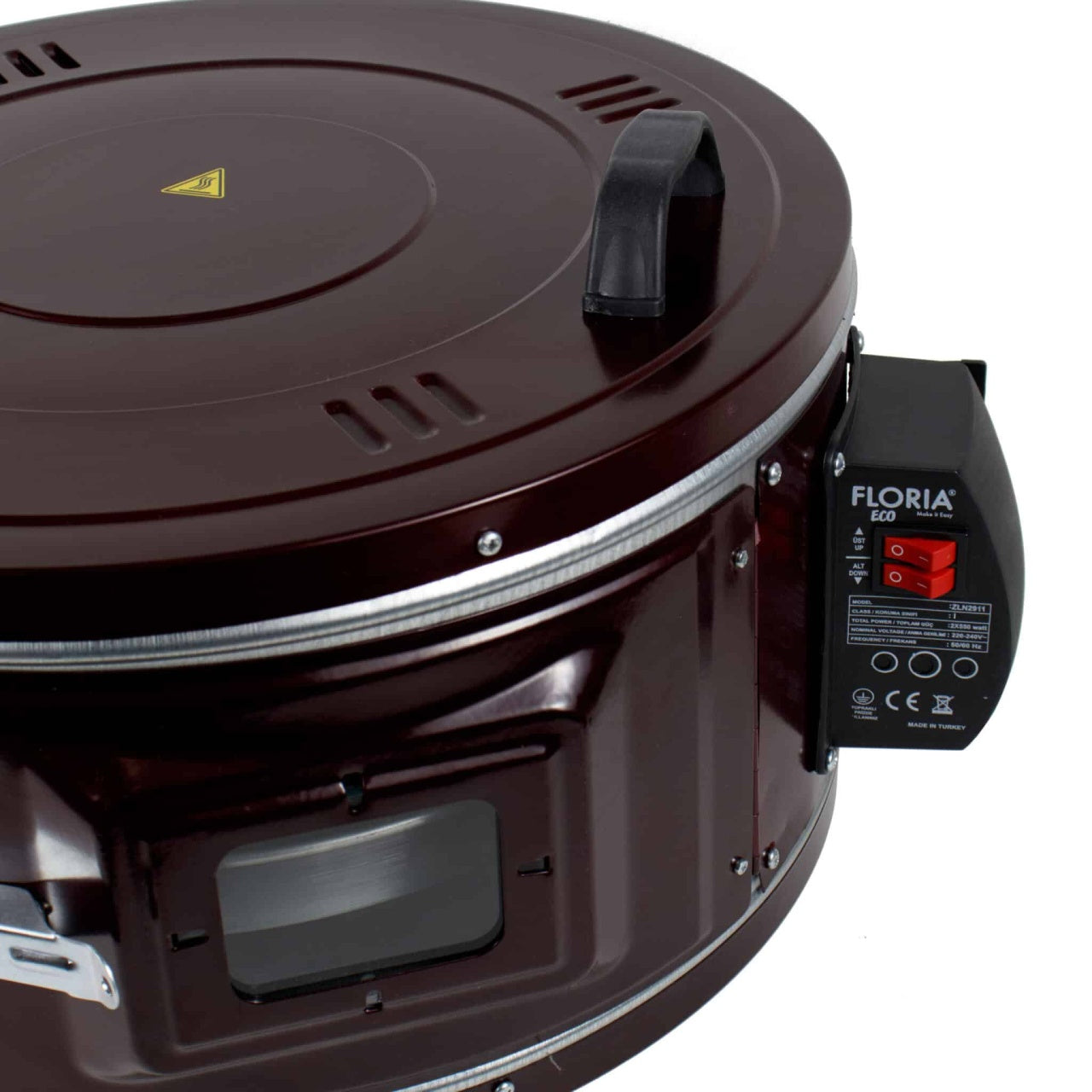 Cuptor electric rotund 1100W, capacitate 38L, tava aluminiu, fereastra sticla