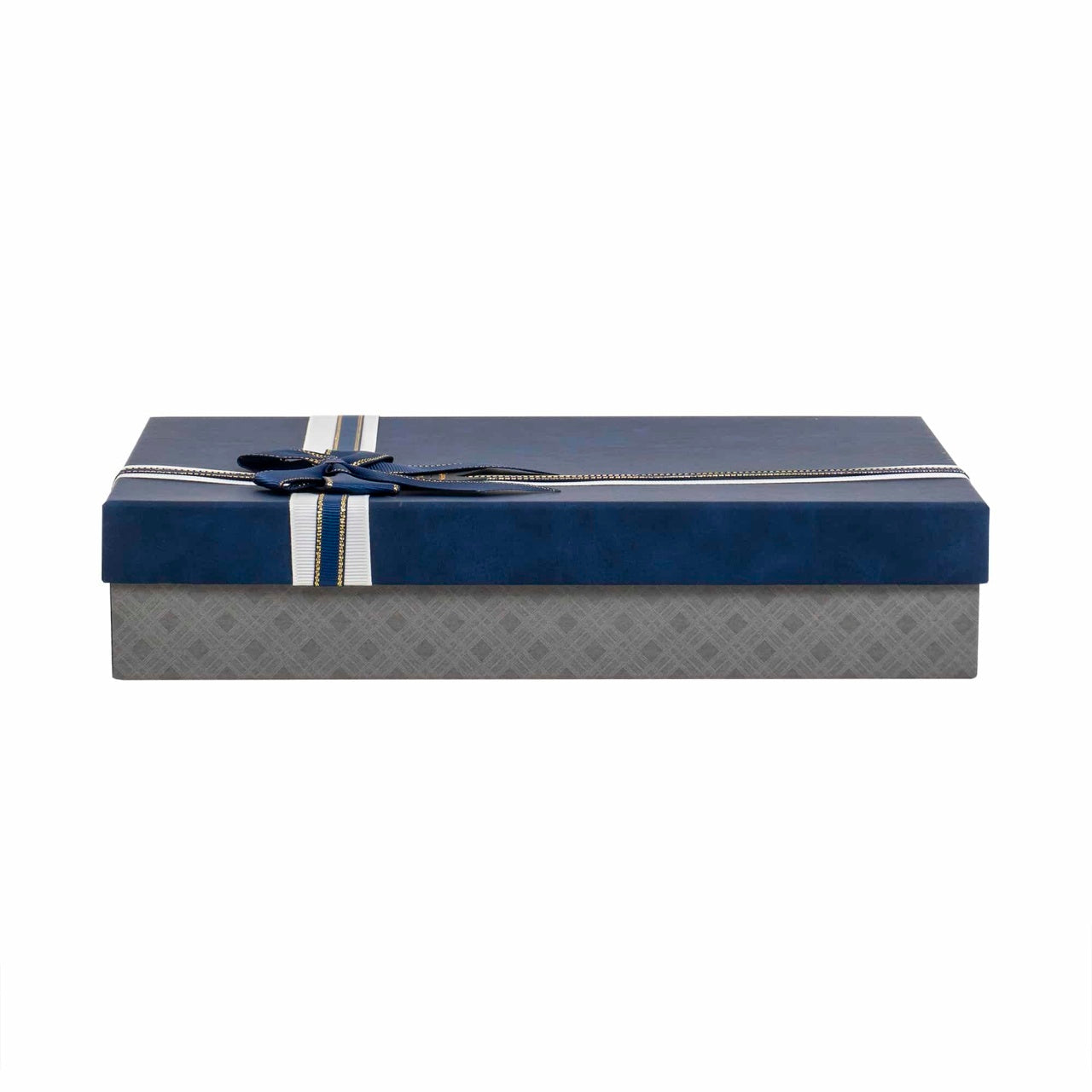 Cutie pentru cadou dreptunghiulara albastra, dimensiuni 29x21x6 cm