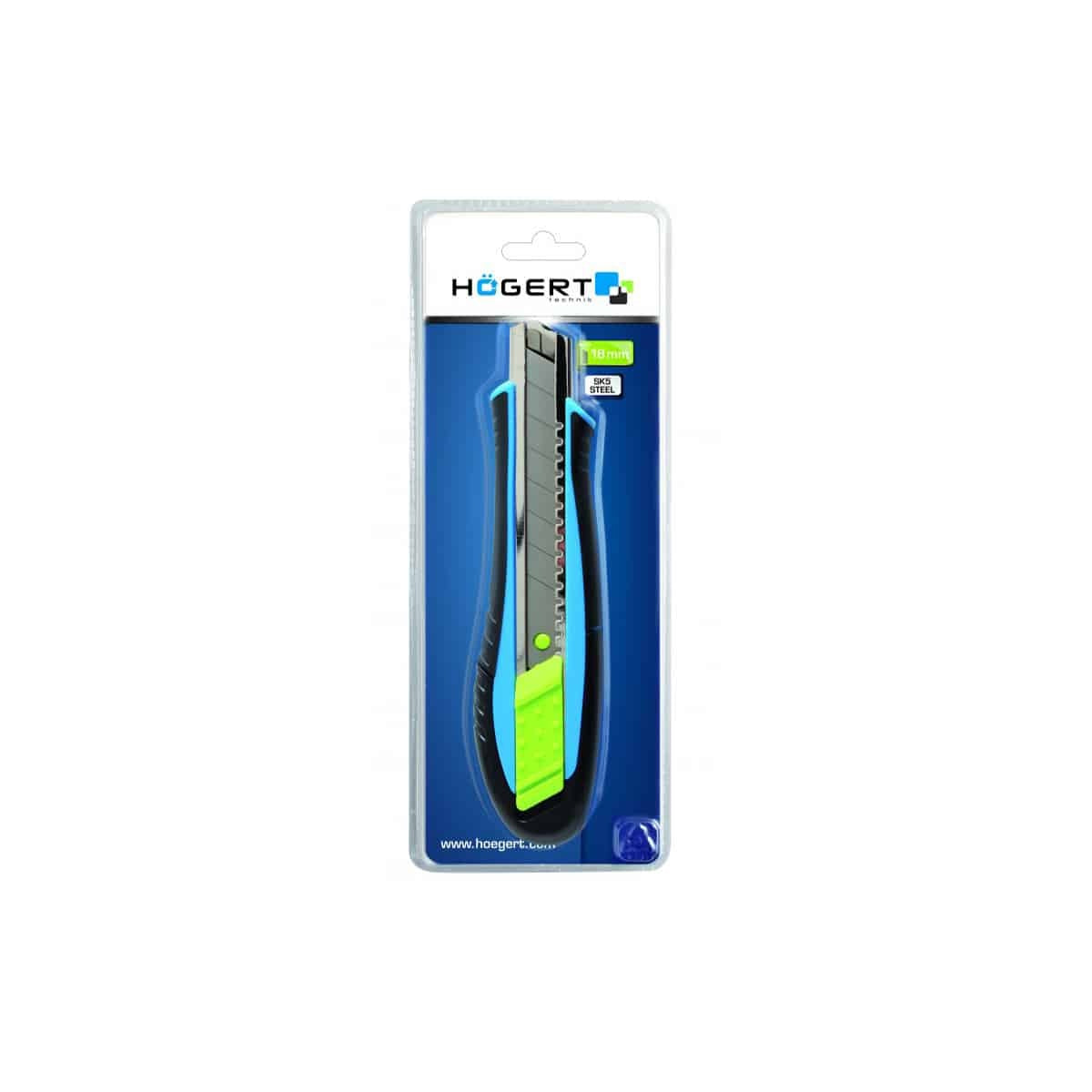 Cutter demontabil 18mm cu lama din otel SK5 si maner ergonomic