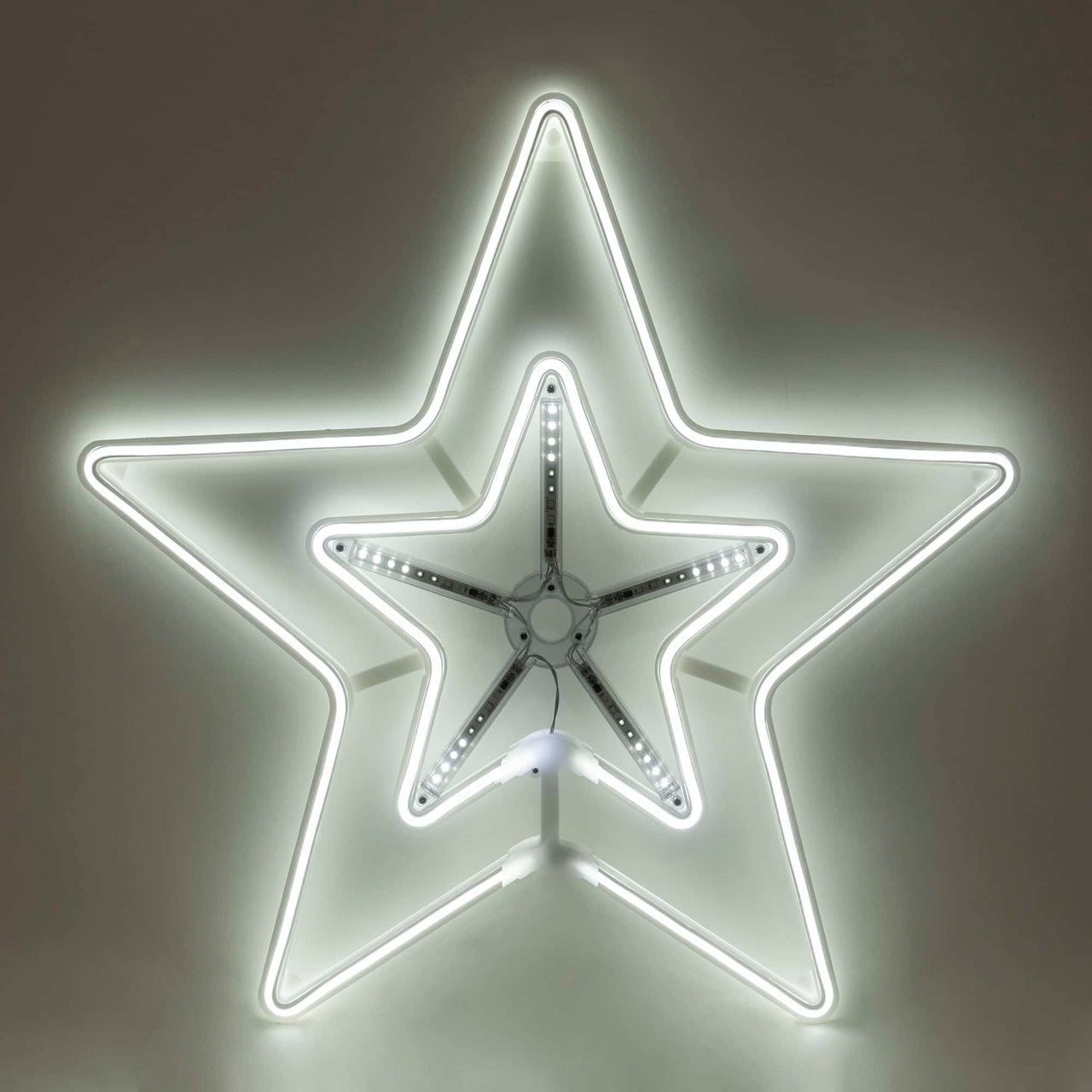 Decoratiune LED fereastra forma stea 57x55 cm lumini ambientale