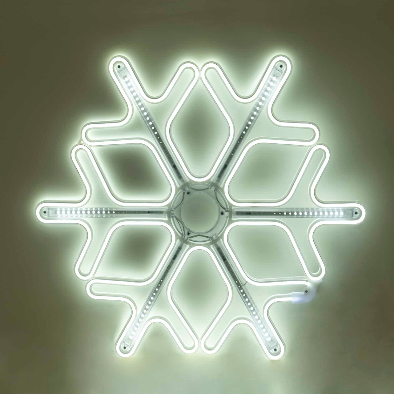 Decoratiune LED pentru fereastra, fulg de nea 50x59cm, lumina ambientala
