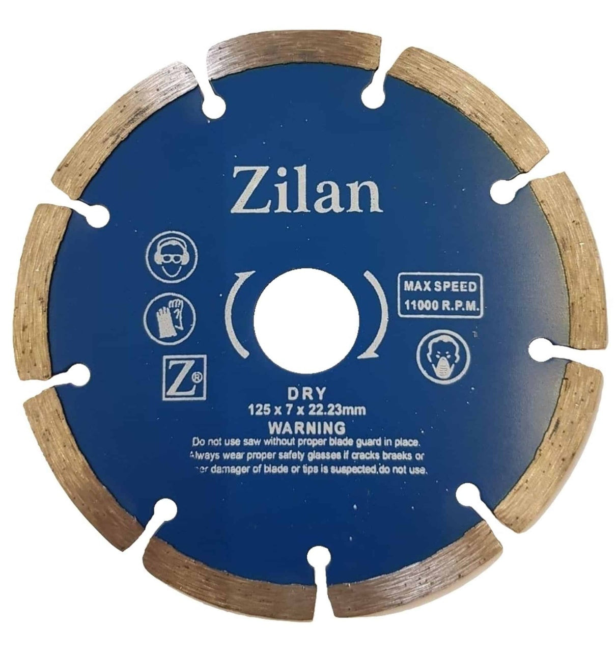 Disc diamantat segmentat 125x7x22.23mm pentru taiere material constructii