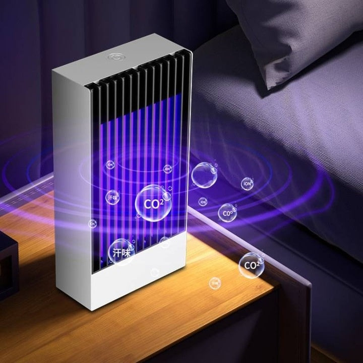 Dispozitiv antitantari electric, montat pe perete, incarcare USB, cu lumina UV, alb