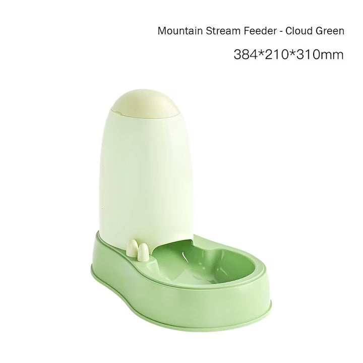 Dozator de hrana pentru animale, 1.9 L, Verde