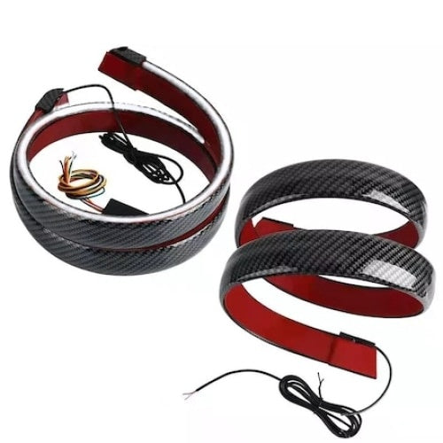 Eleron, lip portbagaj, FOXMAG24, imitatie carbon, universal, functii stop frana, semnalizare, 1.2m lungime