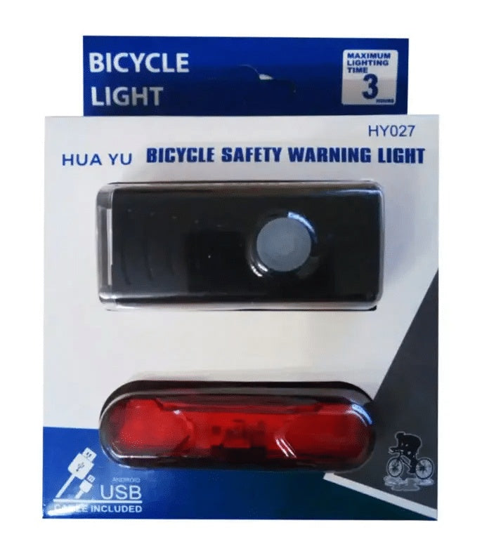 Far cu stop bicicleta, incarcare USB, lumina frontala si spate integrate