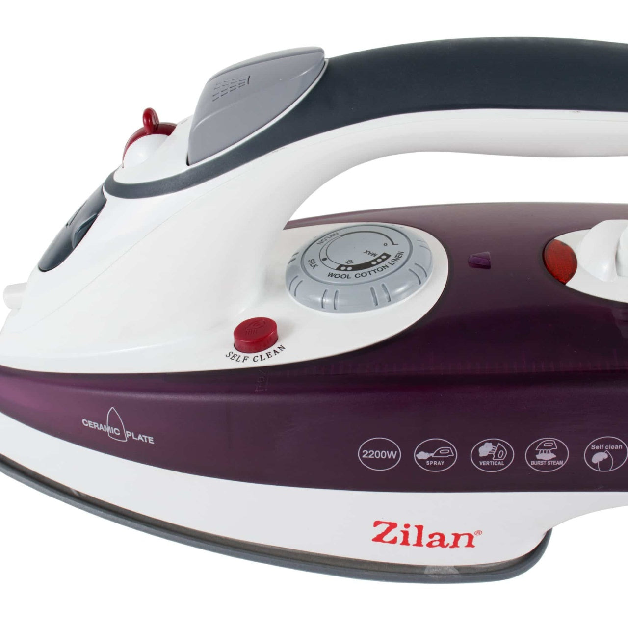 Fier de calcat cu talpa ceramica, putere 2200W si functie autocuratare