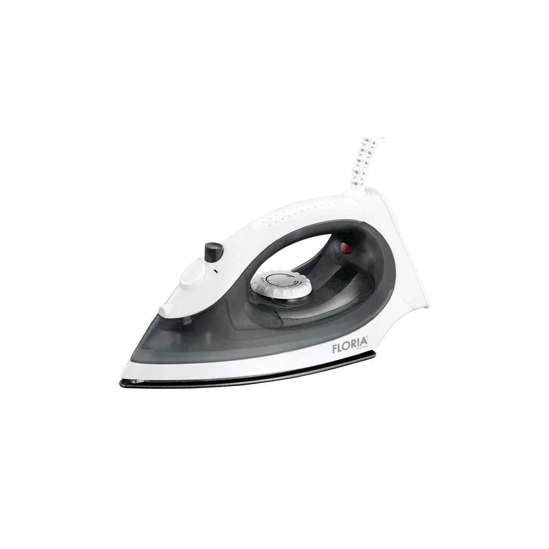 Fier de calcat cu talpa din aluminiu, putere 1500W si temperatura reglabila, gri