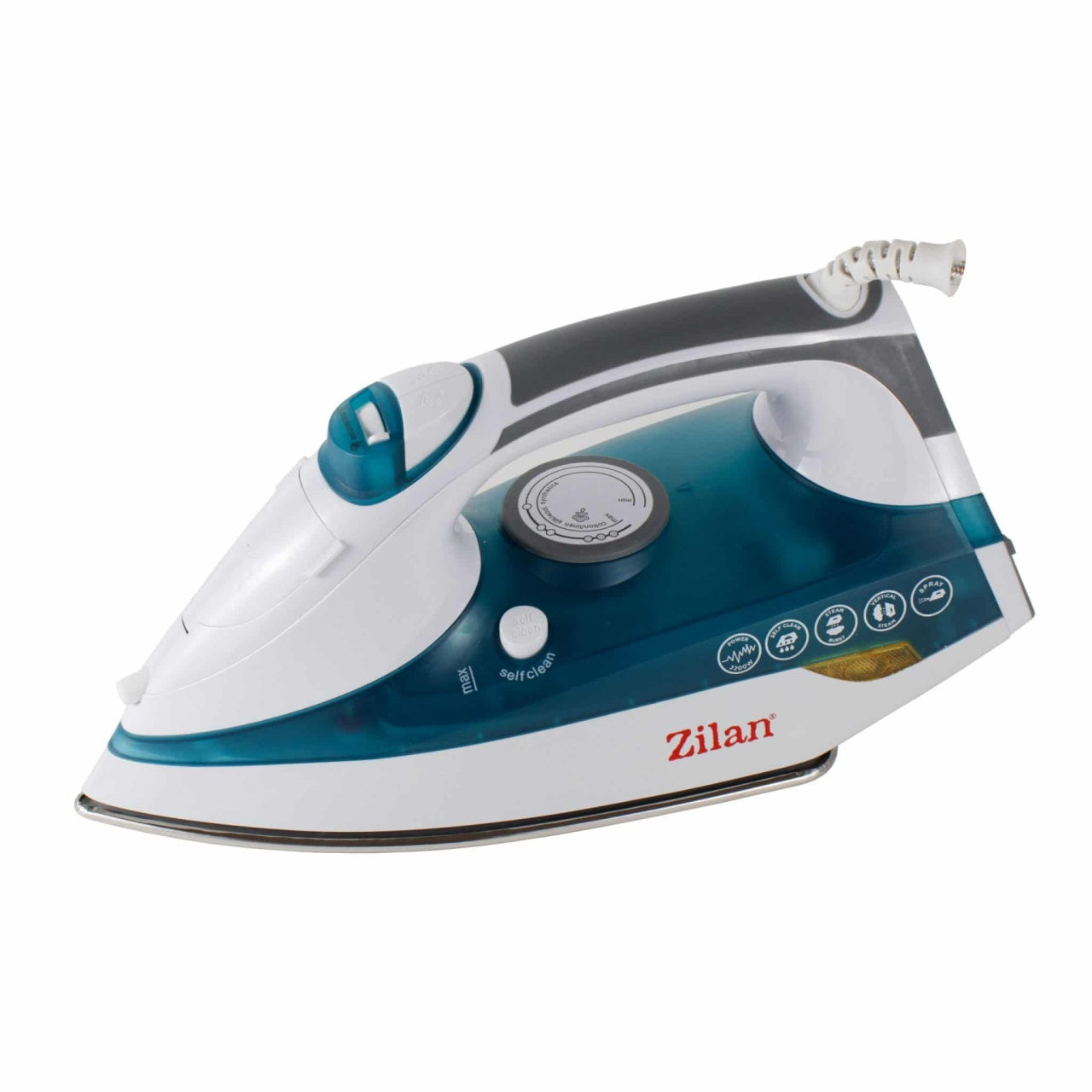Fier de calcat cu talpa inox, 2200W, termostat reglabil si sistem pulverizare