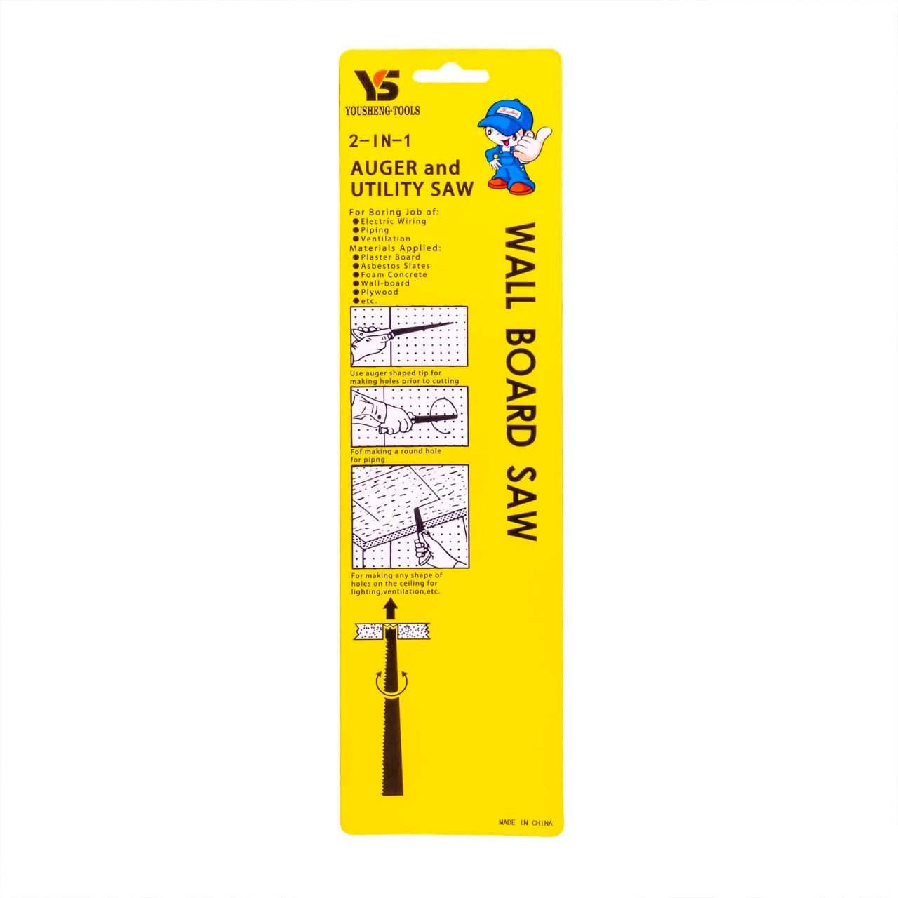 Fierastrau pentru taiat rigips, 30 cm, maner bicomponent comod