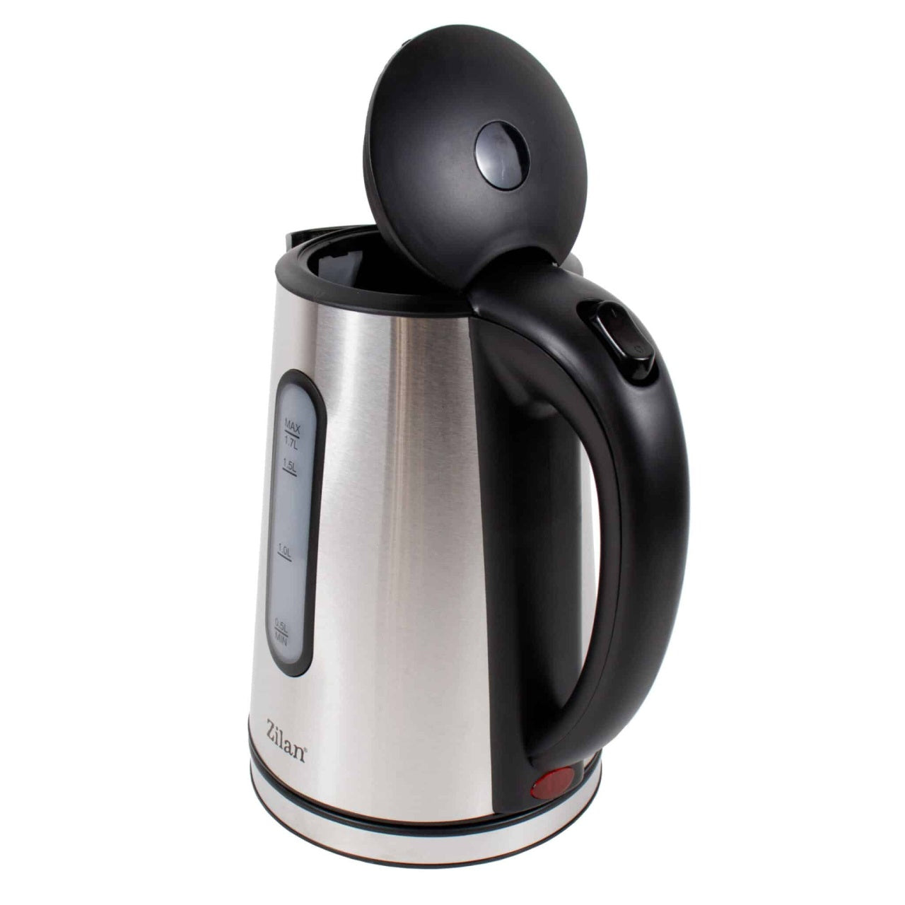 Fierbator electric inox 1.7 l, 2200 W, cu baza rotativa 360° si protectie supraincalzire