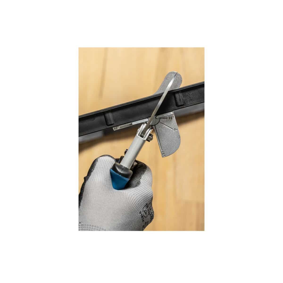 Foarfece de profil cu raportor, taiere precisa 0°, 30°, 45°, 220 mm