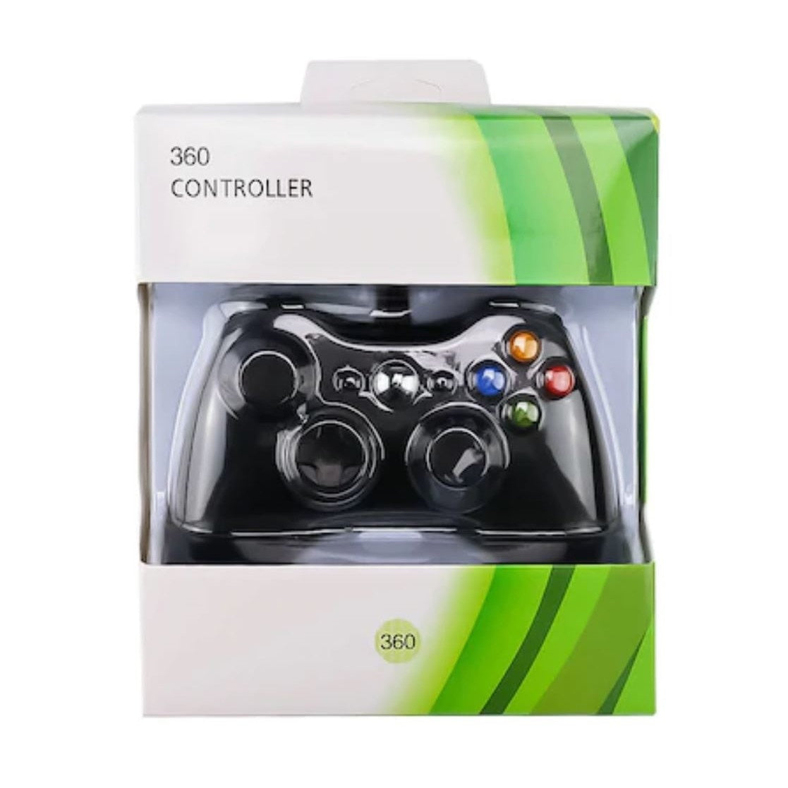 Gamepad, Controler pentru Xbox 360 FOXMAG24®, PC, cablu 2,5 m, Negru