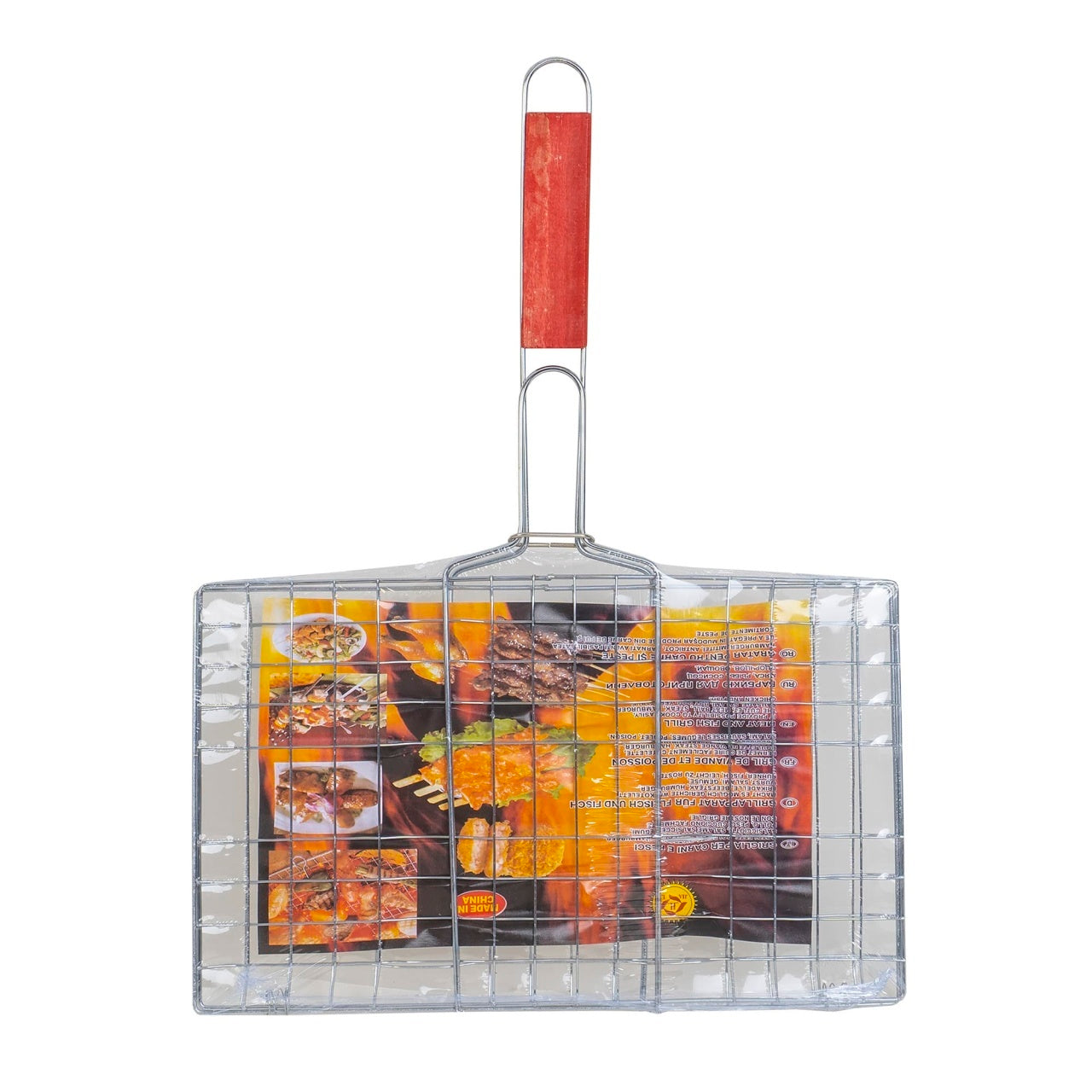 Gratar cromat pentru peste si carne, suprafata utila 33x20 cm