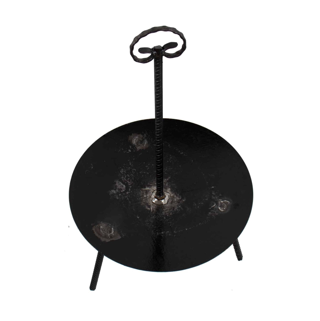 Gratar disc otel cu picioare si maner detasabile, diametru 46 cm