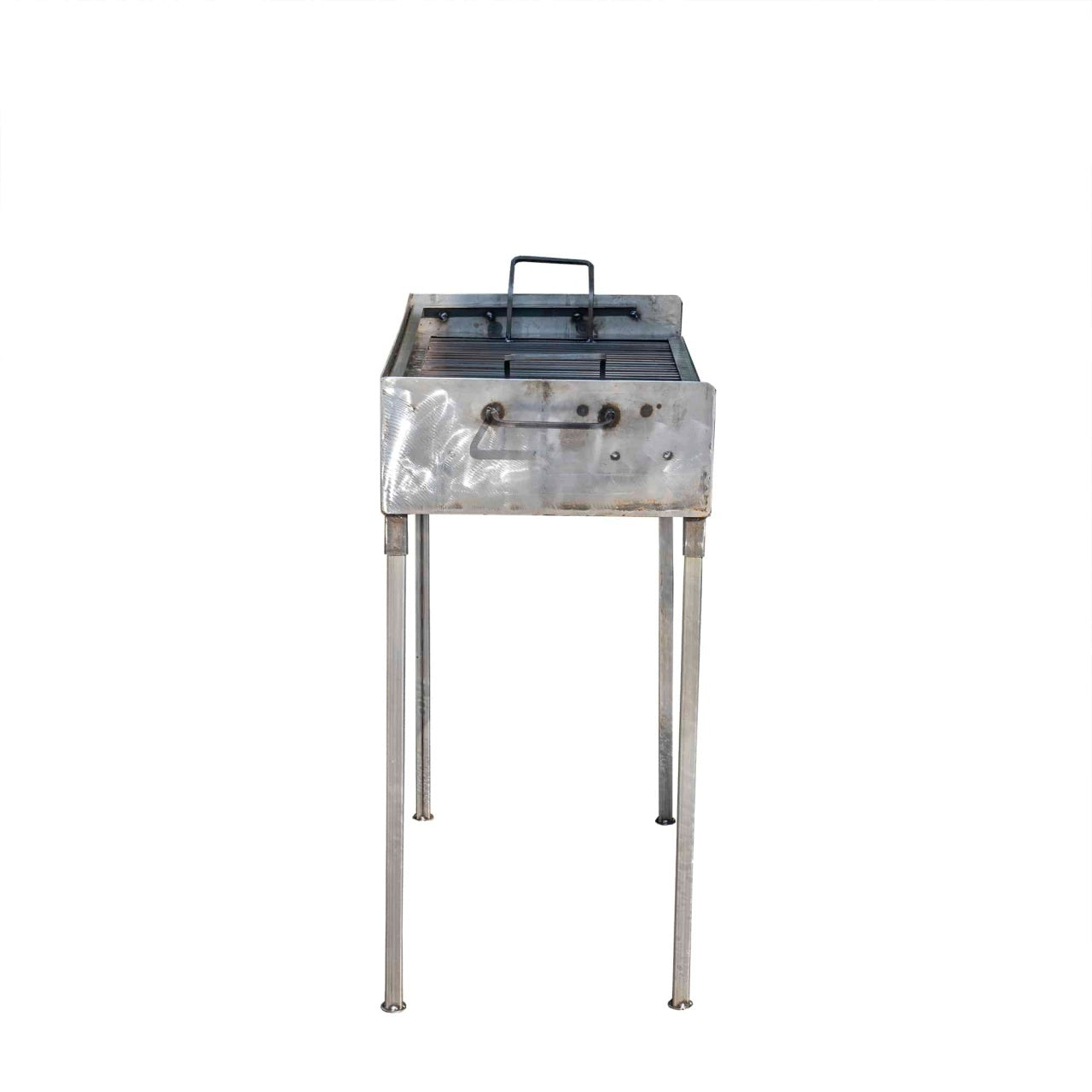 Gratar metalic pe carbuni, 2 nivele, dimensiuni 60x37 cm, picioare detasabile