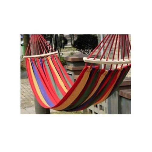 Hamac din bumbac multicolor, FOXMAG24, 200x100 cm