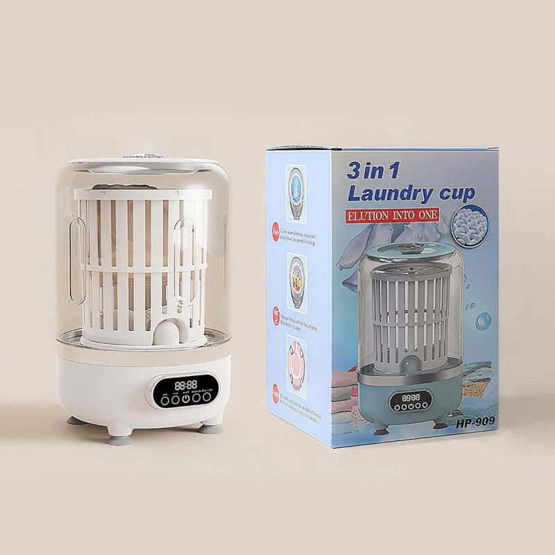 Mini mașină de spălat portabilă 3 în 1 Laundry Cup HP-909 – imagine 4