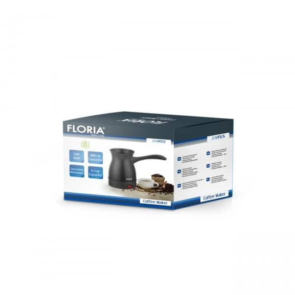 Ibric electric 600W, capacitate 600 ml, 6 cesti, culoare neagra