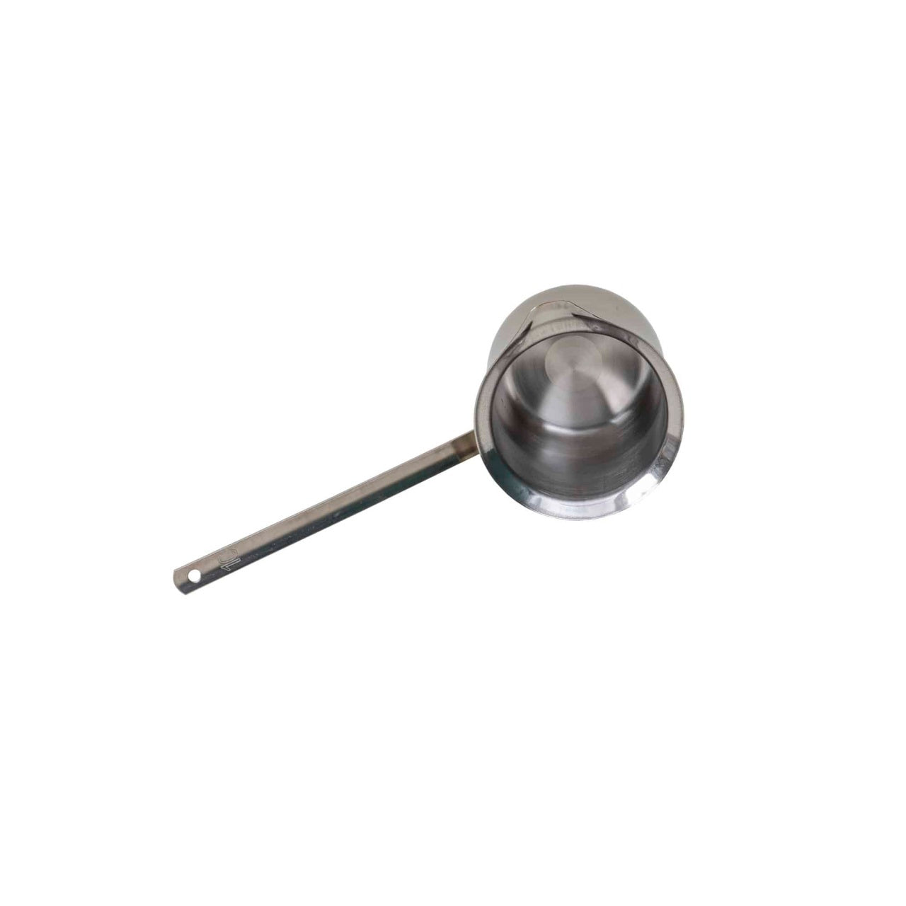Ibric inox 500ml cu coada lunga, diametru 10.5cm si inaltime 10.5cm