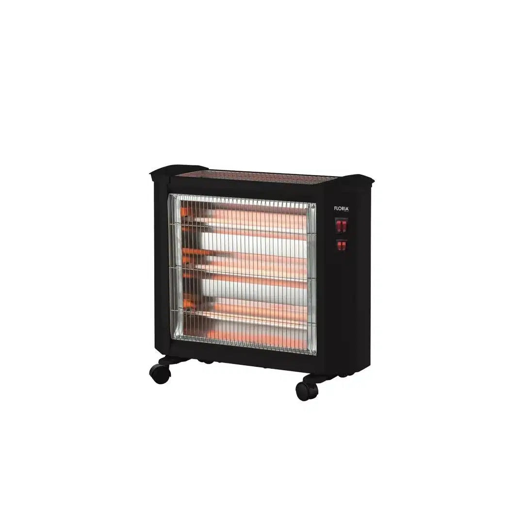 Incalzitor electric cu 4 rezistente quartz, 4 trepte caldura, termostat reglabil, 1600W